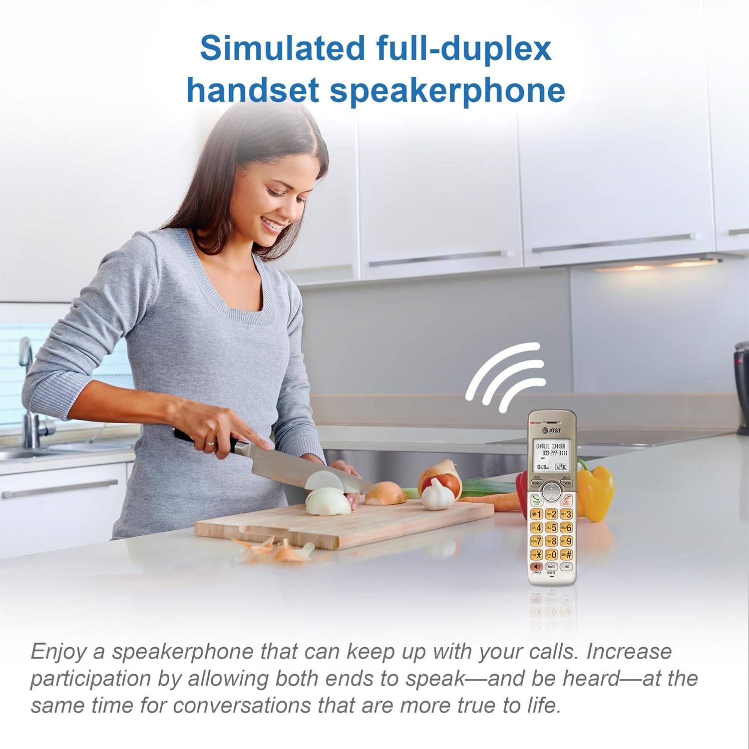 At&T El52413 4 Handset Cordless Phone With Answering System & Extra Large Backlit Keys