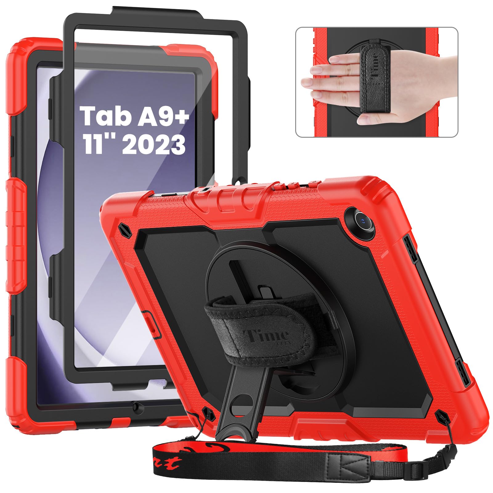 Timecity Case For Samsung Galaxy Tab A9 Plus 11'' 2023 (Sm X210/X216/X218), Full Body Shockproof Protection Case With Screen Pro