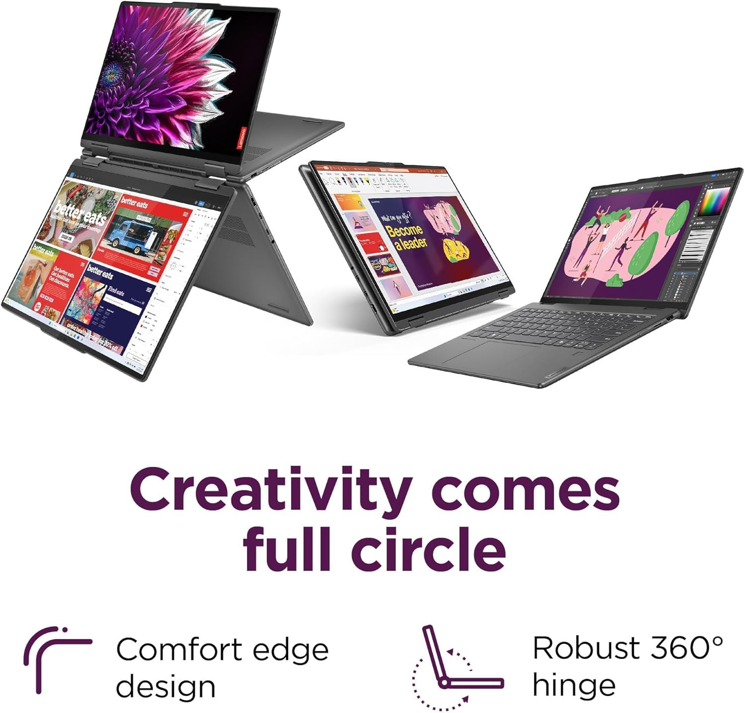 Lenovo 2024 Yoga 7I 2-In-1 Ai Laptop, 16 Wuxga Touch, Intel 12-Core Ultra 7 155U (Beat I7-1355U), 16Gb Lpddr5X Ram, 512Gb Ssd, B