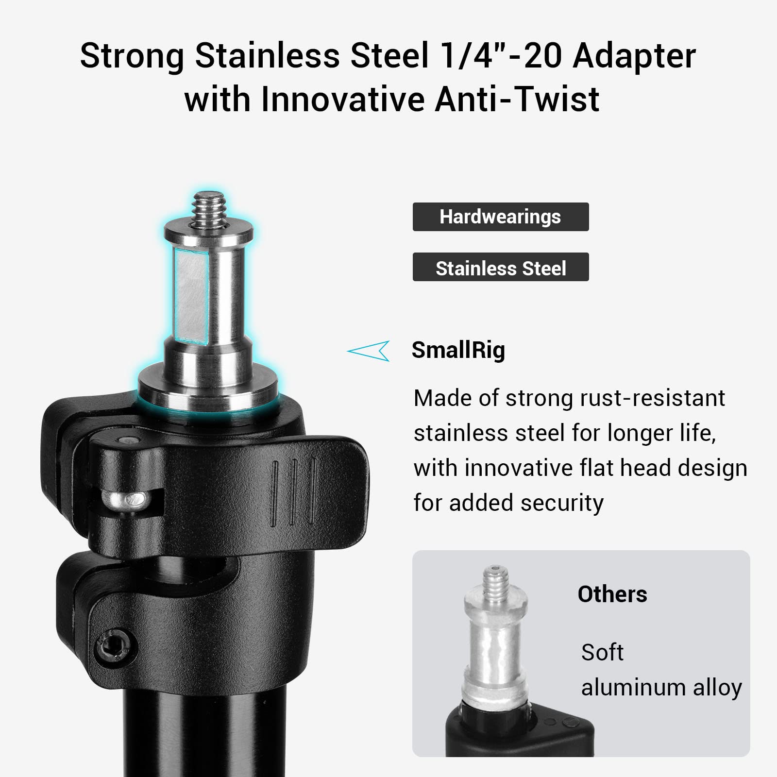 Smallrig Photography Light Stand 110''/9.2Ft/280Cm, Air Cushioned Aluminum Photo Video Tripod Stand With 1/4'' Screw For Softbox