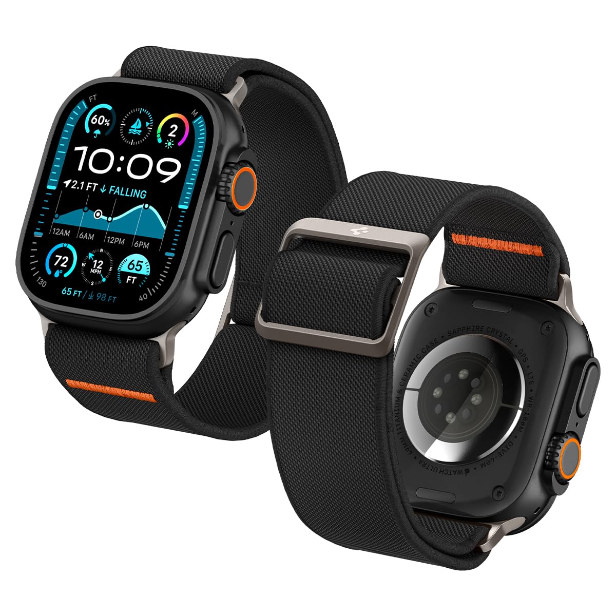 Spigen Lite Fit Ultra Band Designed For Apple Watch Band For Apple Watch Ultra2Apple Watch Ultra 49Mm, Series 98Se276Se54321 45M