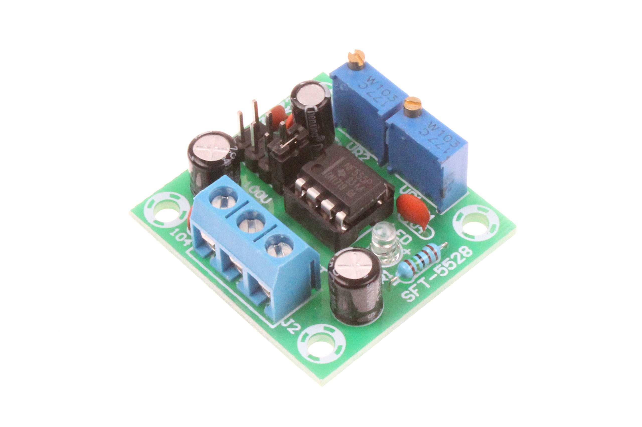 Noyito Ne555 Pulse Module Rectangular Square Wave Signal Generator 1Hz-200Khz Frequency Duty Cycle Adjustable Dc5-15V