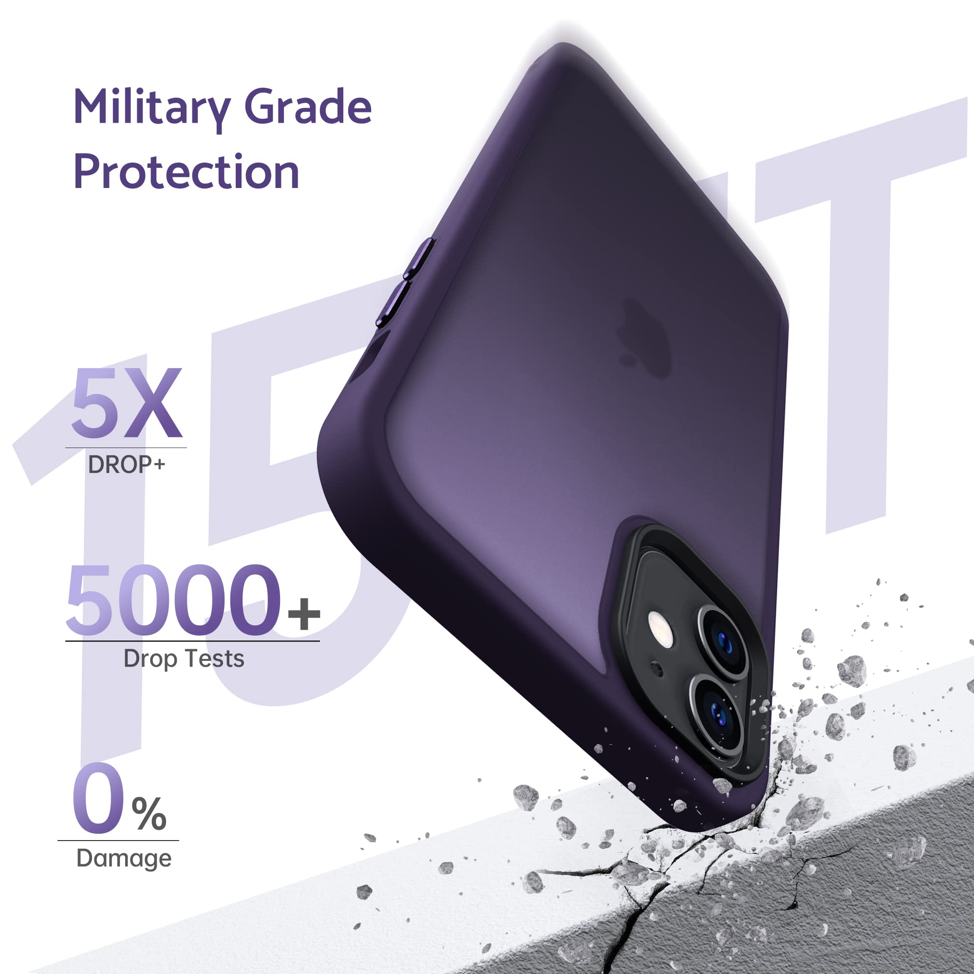 Anqrp Designed For Iphone 11 Case, [Support Wireless Charging] Soft Silicone Slim Anti Scratch Phone Case Cover For Iphone 11 6.