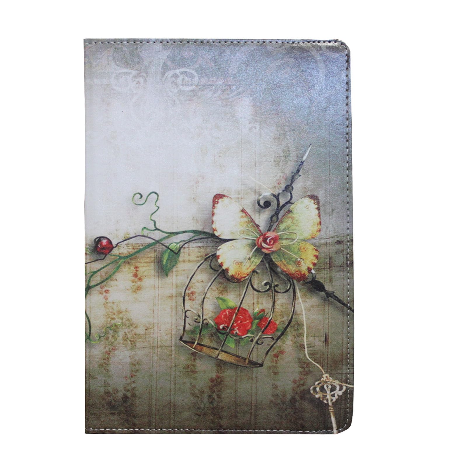 Jytrend Case For Galaxy Tab S8 (2022) / Tab S7 (2020) 11 Inch, Rotating Stand Cover For Model Sm T870 Sm T875 Sm T878U Sm X700 Sm X706 X706B X706U X706N, Butterfly Flower