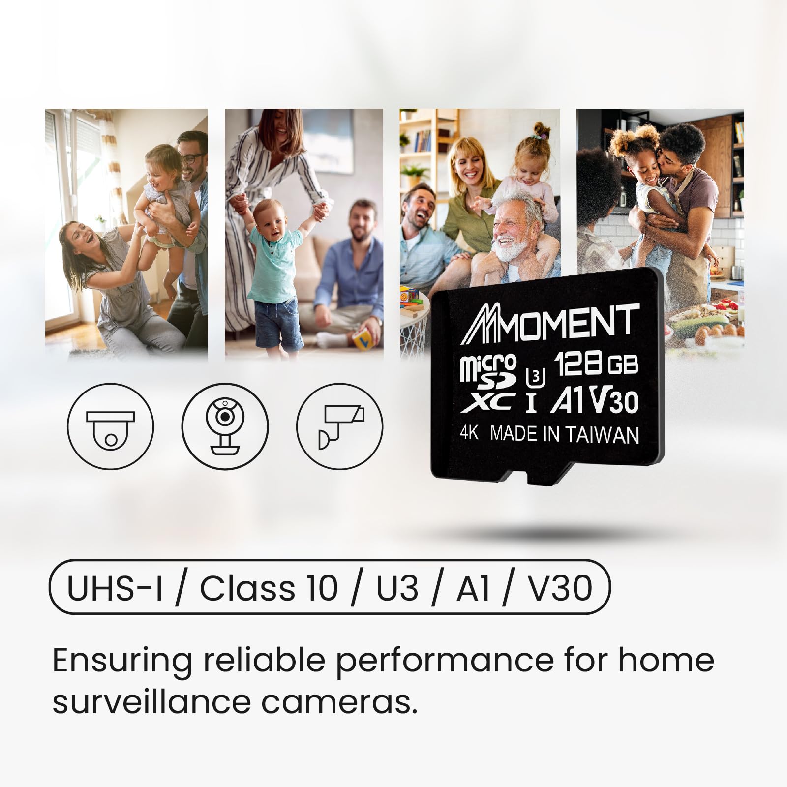 Mmoment 128Gb Micro Sdxc Card, Mm13 Jolly, A1, Uhs I, U3, V30, Class 10 Compatible, Read Speed Up To 100 Mb/S,Write Speed Up To