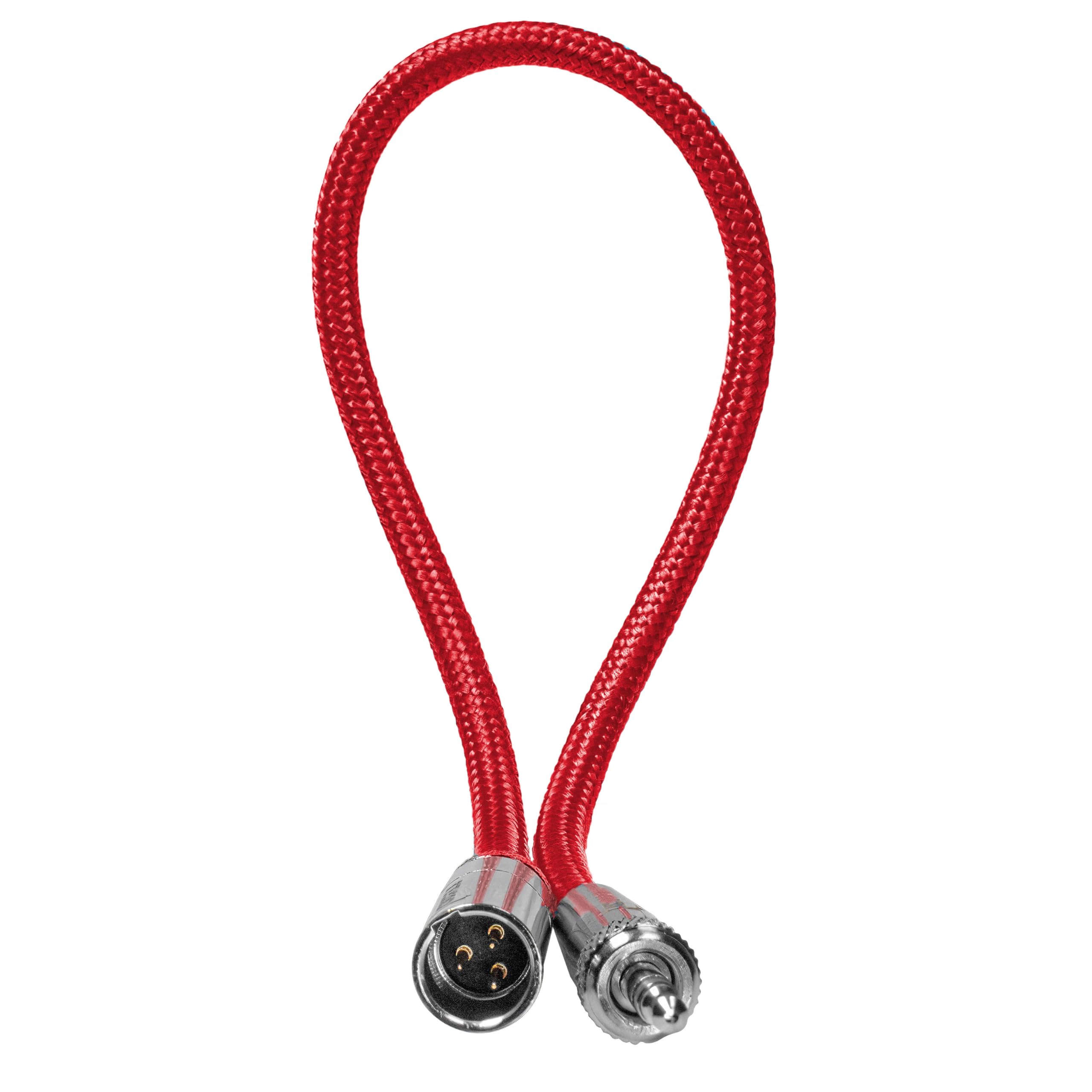 Kondor Blue | 12 Mini Xlr To 3.5Mm Trs Locking Screw Plug For Lavalier/Lapels | Nylon Braided, Ultra-Durable With Reinforced Con