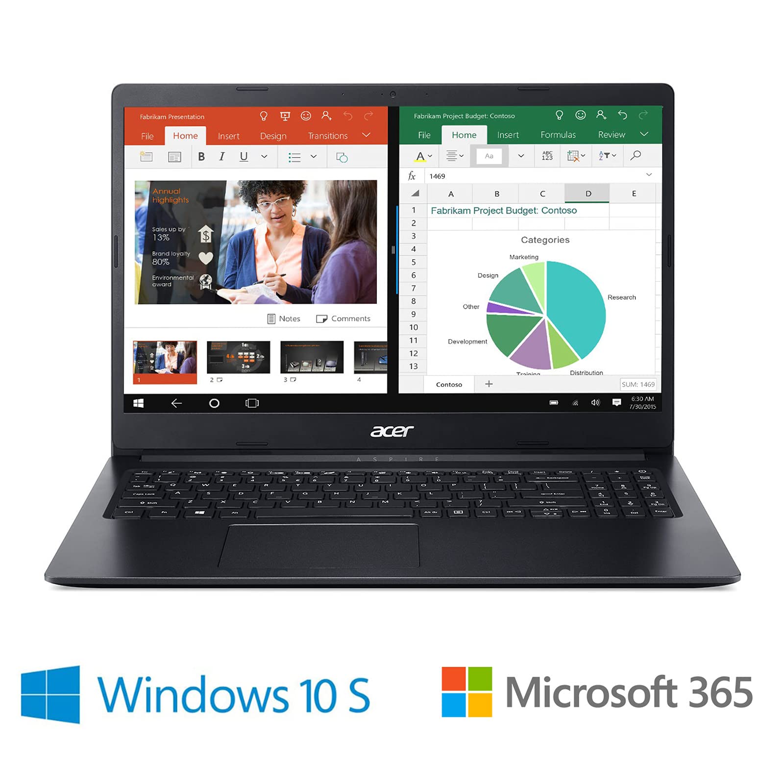 Acer Aspire 1 A115-31-C2Y3, 15.6 Full Hd Display, Intel Celeron N4020, 4Gb Ddr4, 64Gb Emmc, 802.11Ac Wi-Fi 5, Up To 10-Hours Of