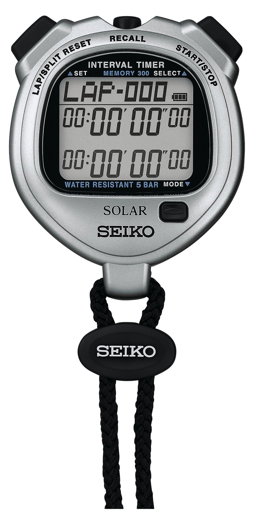 Seiko Svaj101 Soler Interval Timer (Stylish Silver)