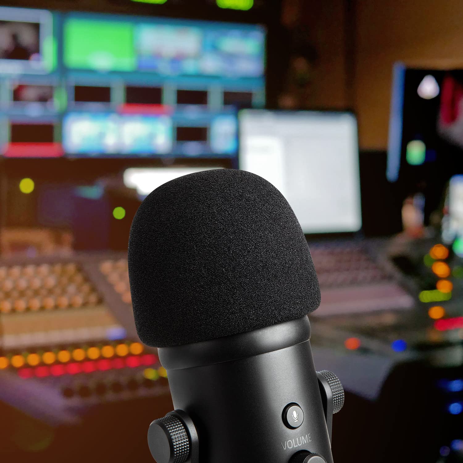 Seiren V2 X Foam Cover or Razer Seiren V2 Pro Mic Pop Filter, Mic Cover Compatible with Razer Seiren V2 Pro and Razer Seiren V2 X USB Microphones, Block POPS by YOUSHARES