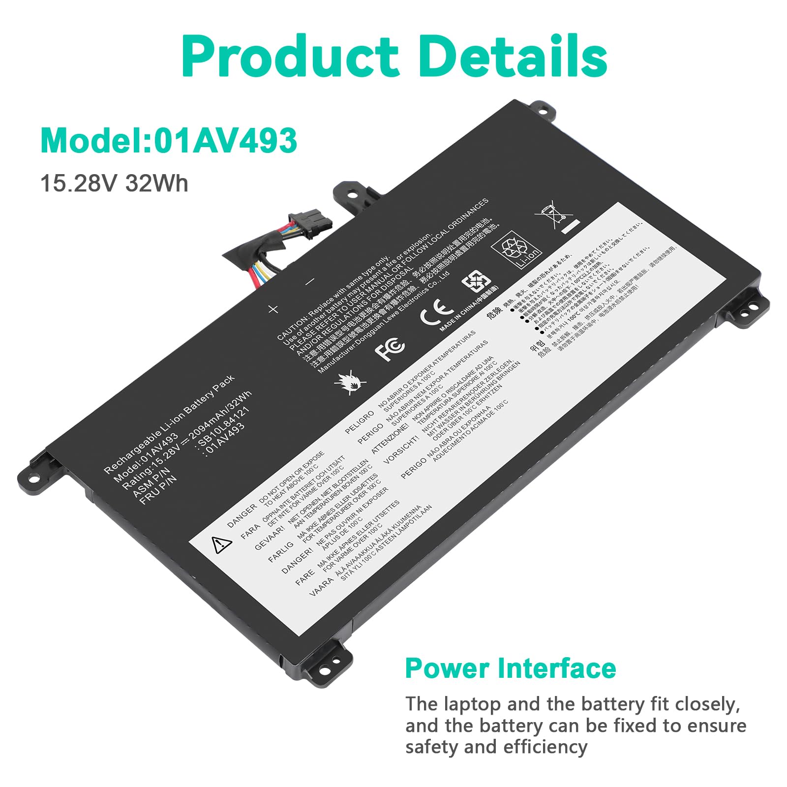 Fancy Buying 00Ur891 00Ur892 01Av493 Laptop Battery Replacement For Thinkpad T570 T580 P51S P52S Series 00Ur890 00Ur892 Sb10L841