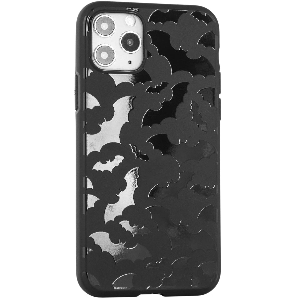 Cavka Matte Black Case Compatible With   Iphone 11 Pro   58 Inch Protective Tpu Rubber Cover Cute Bats Spooky Classy Bumper Non 