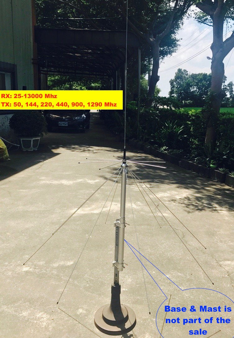 Harvest D2000U 25 1300 Mhz Discone Antenna   So 239