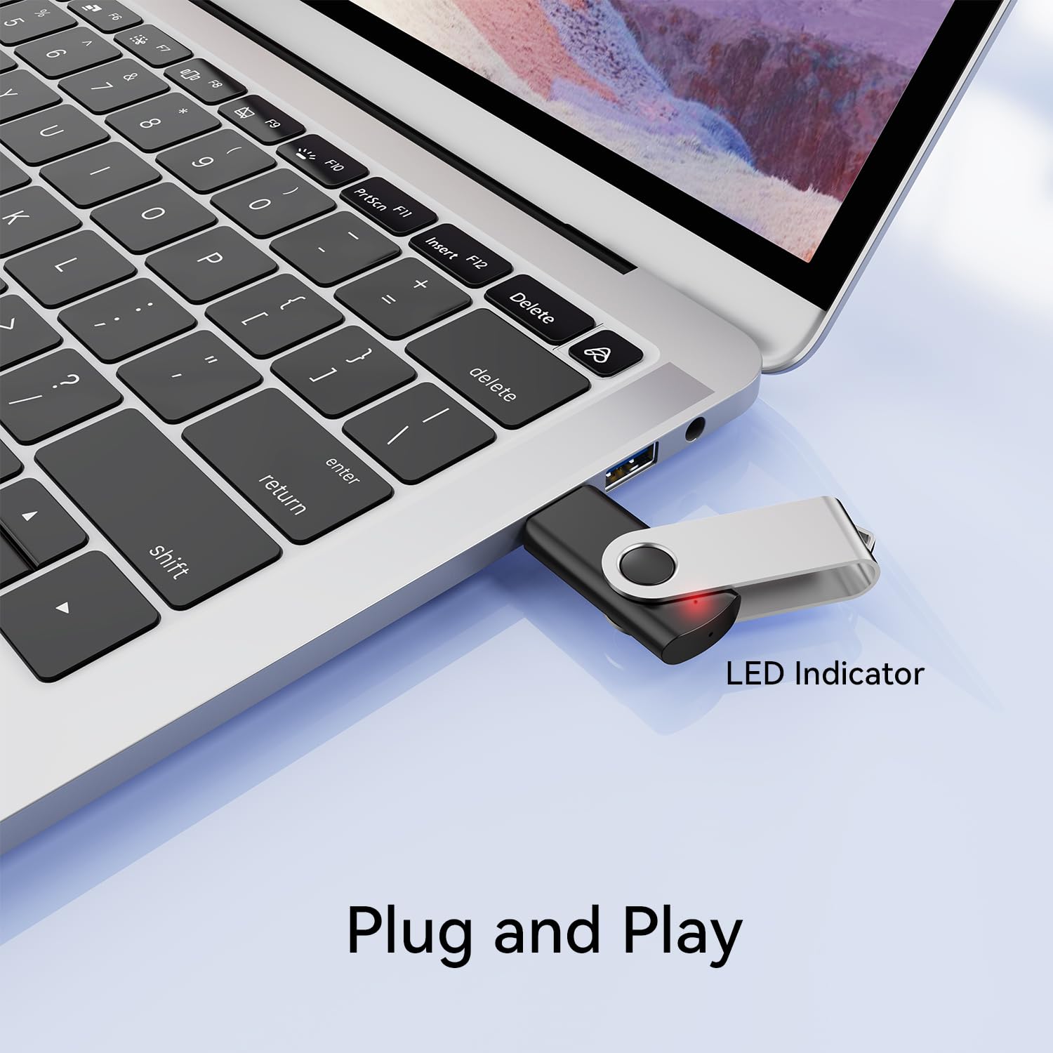 Juanwe 5 Pack 64Gb Usb Flash Drive, 64Gb Flash Drive Usb 2.0 Thumb Drive Memory Stick Pen Drive For Pc/Laptop/Mac