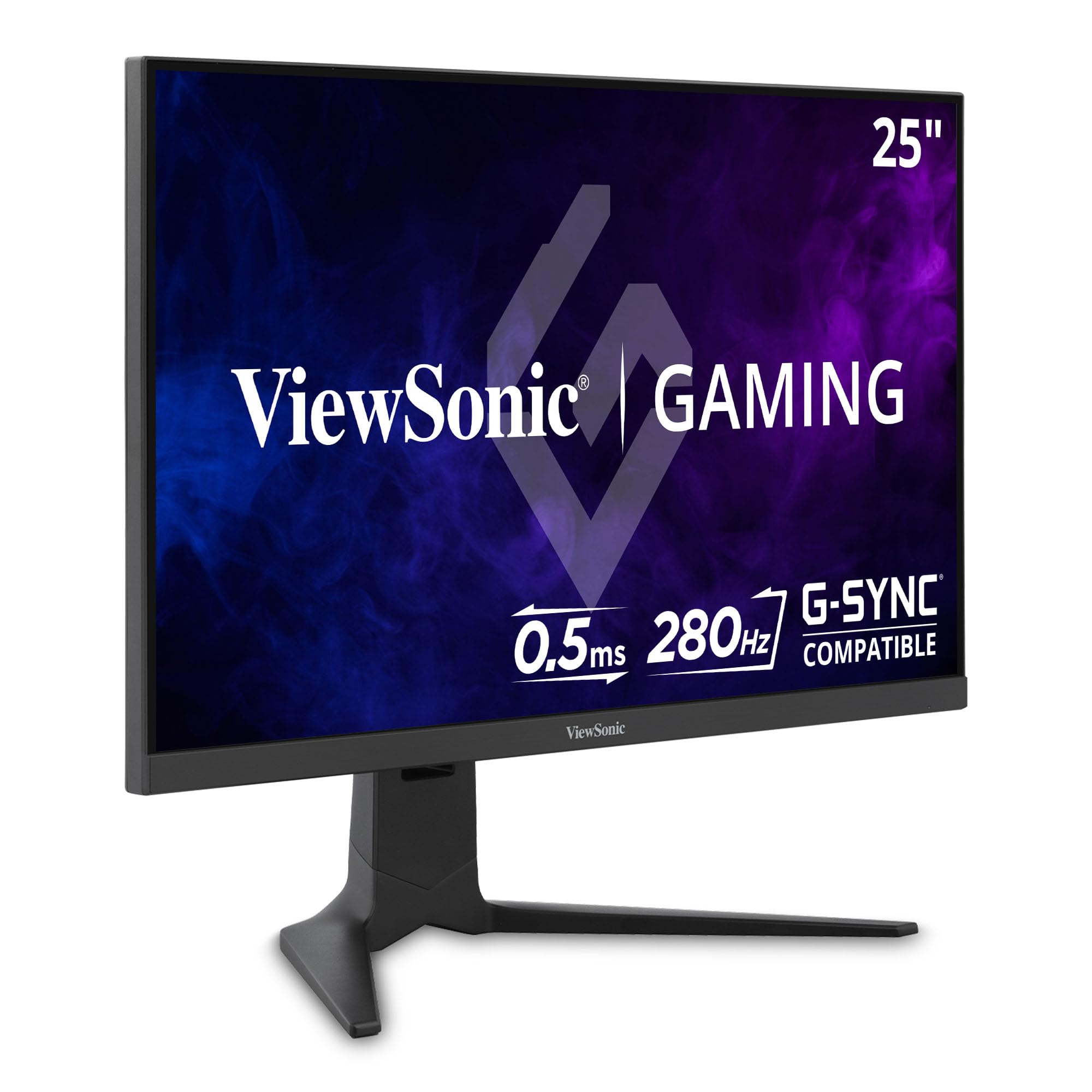 ViewSonic XG2536 25 Inch 1080p IPS Gaming Monitor with 280Hz, 0.5ms, FreeSync Premium, NVIDIA G-Sync Compatible, RGB Lighting, A
