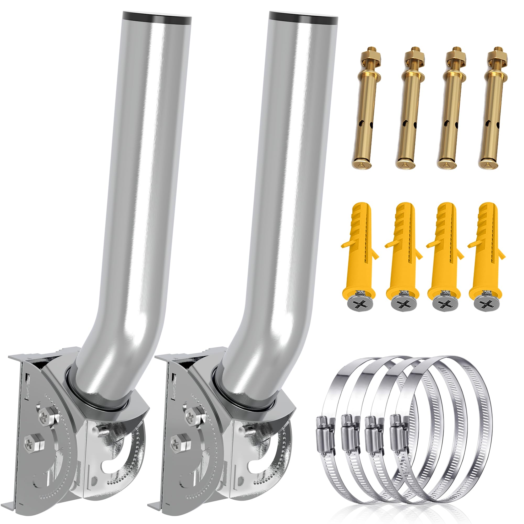 Universal Wireless Bridge Mount Bracket, Pole & Wall Mounted Stainless Steel 403 Antenna Mounting Brackets For Tv Antennas, Wifi