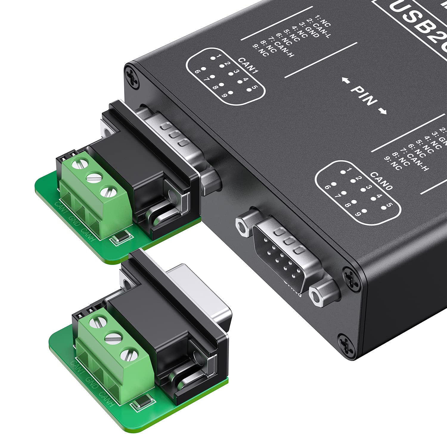 Dual Channels Usb To Can Converter For Raspberry Pi5/4/Pi3B+/Pi3/Pi Zero(W)/Jetson Nano/Tinker Board/Any Sbcs/Desktop/Laptop Sup