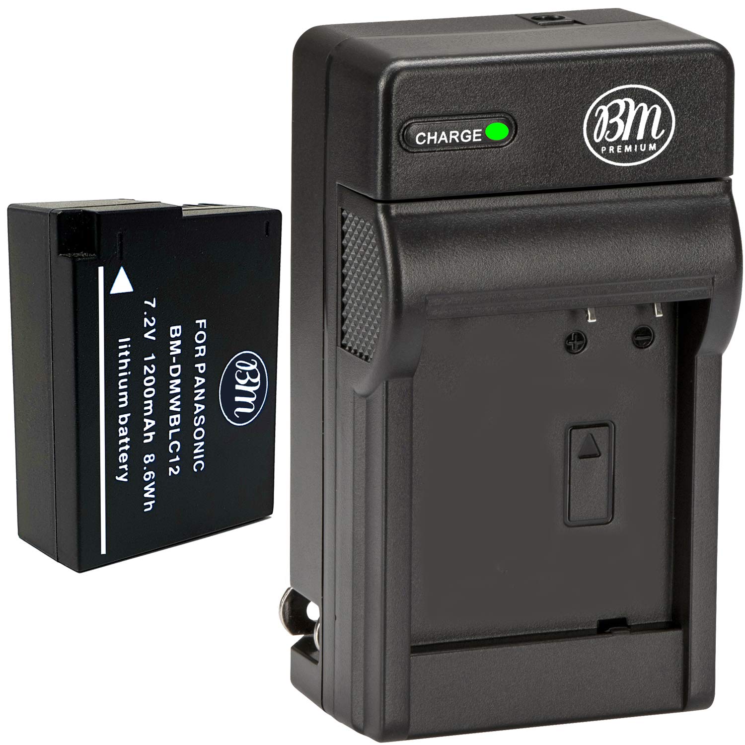 Bm Premium High Capacity Dmw Blc12 Battery And Battery Charger For Panasonic Lumix Dc Fz1000 Ii Dc G95 Dmc G85 Dmc Gh2 Dmc G5 Dm