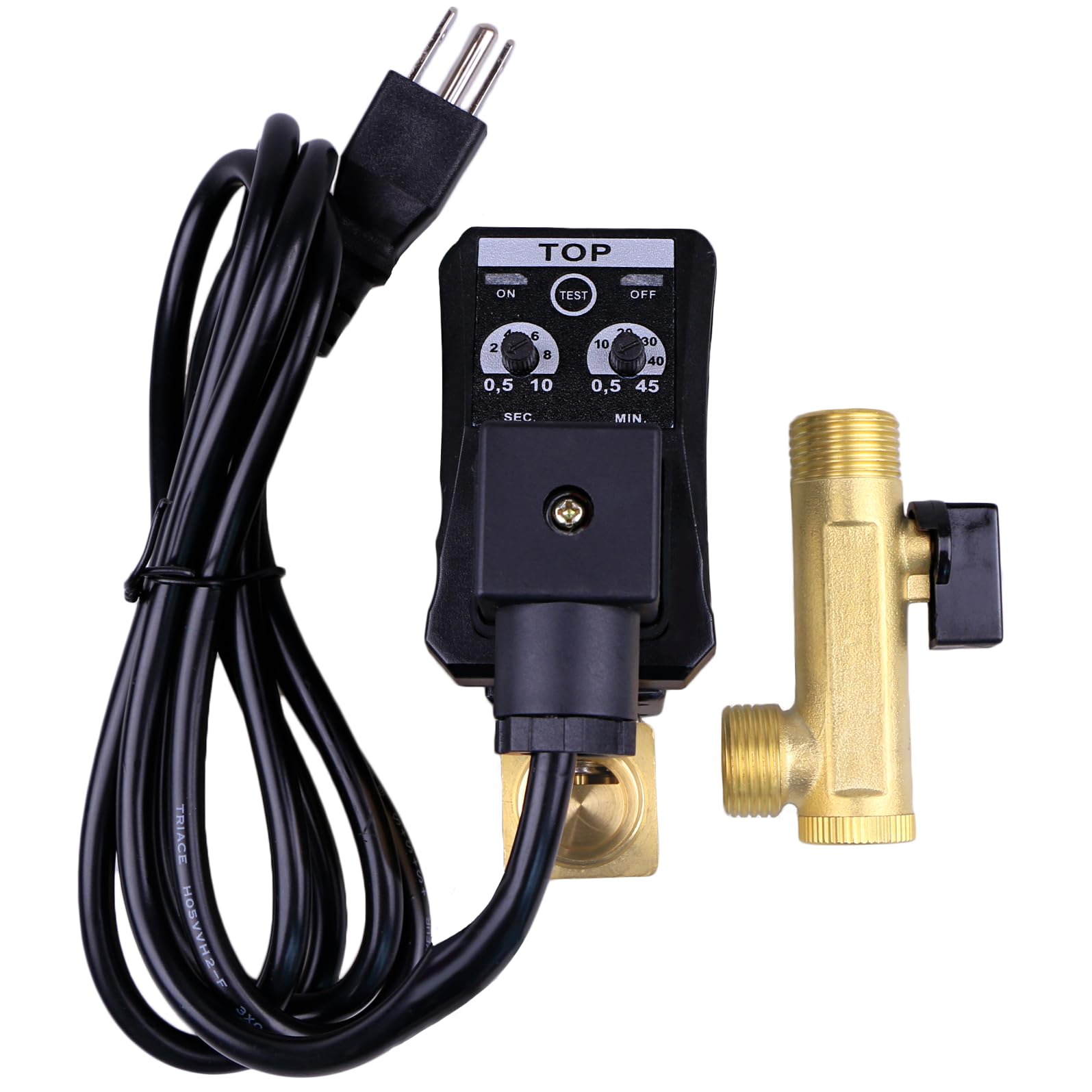 Szzijia 1/2' Ac 110V Automatic Timed Water Tank 2 Way Direct Acting Drain Valve Us Plug