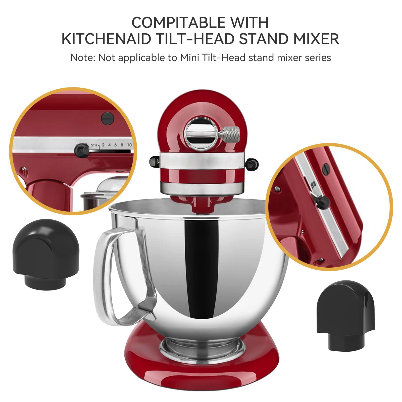 Yish Speed Control Knob Replacement Part, Lock Lever Attachment Knob For Kitchenaid Bowl Lift Stand Mixer & Tilt Head Stand Mixe