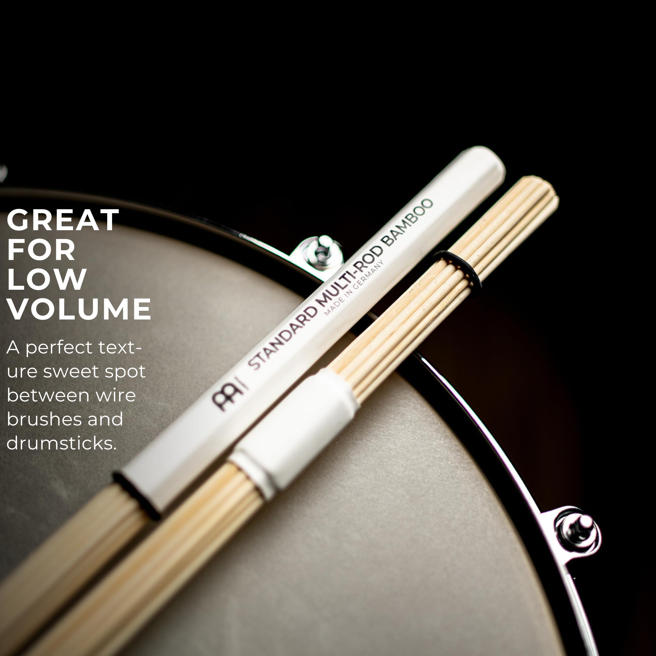 Meinl Stick & Brush Multi Rod Bundle Specialty Drumsticks For Low Volume Quiet Acoustic Music On Drums/Percussion, Bamboo Dowels