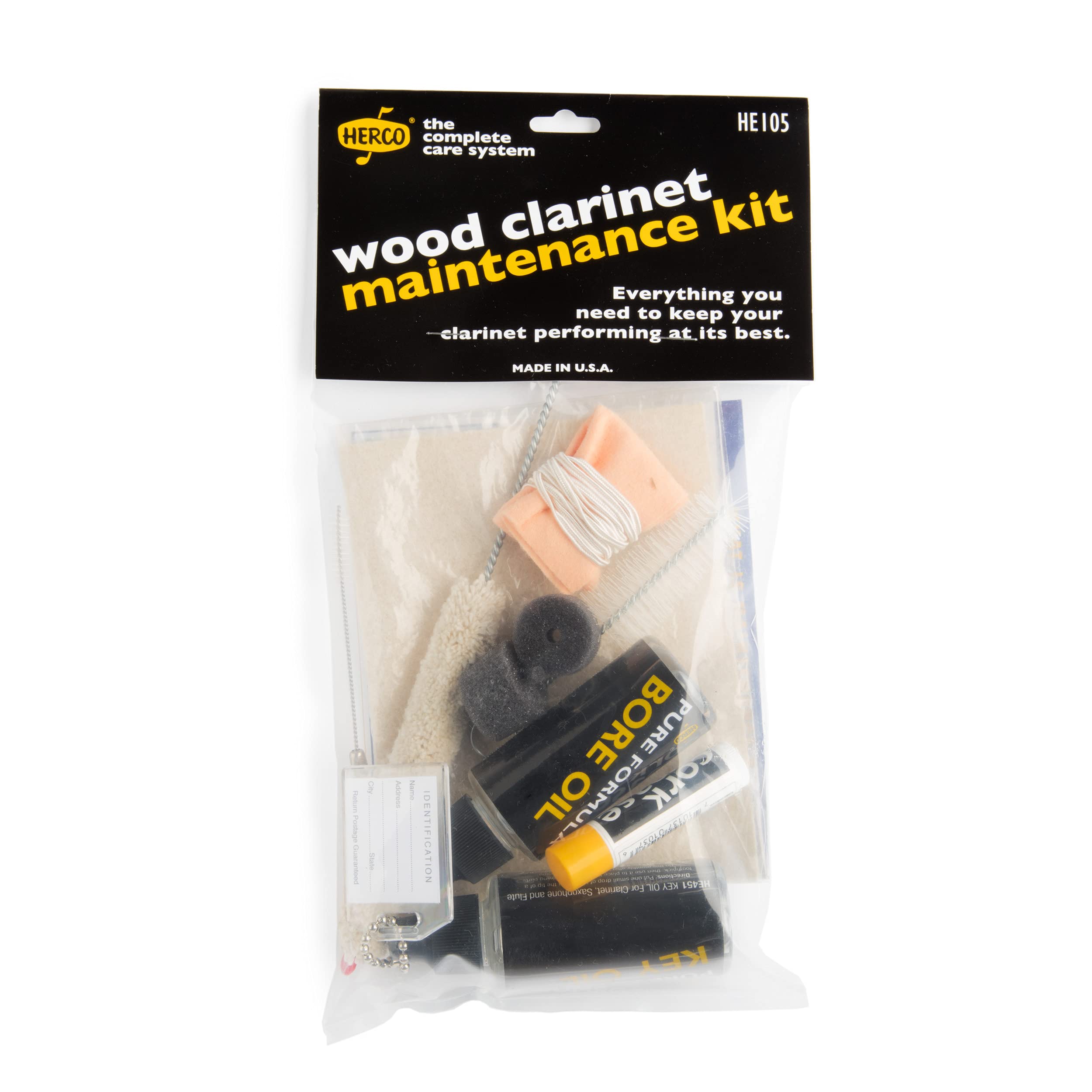 Jim Dunlop Herco Wood Clarinet Maintenance Kit (41105000001)