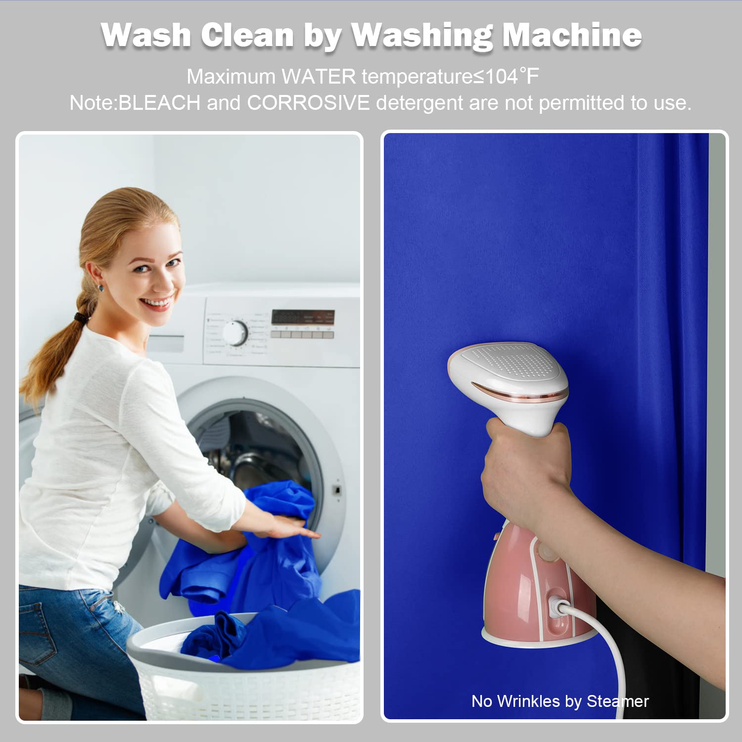 Aimosen 10X7 Ft Royal Blue Screen Backdrop For Photography, Chromakey Blue Photo Background Curtain Seamless For Video Meeting P