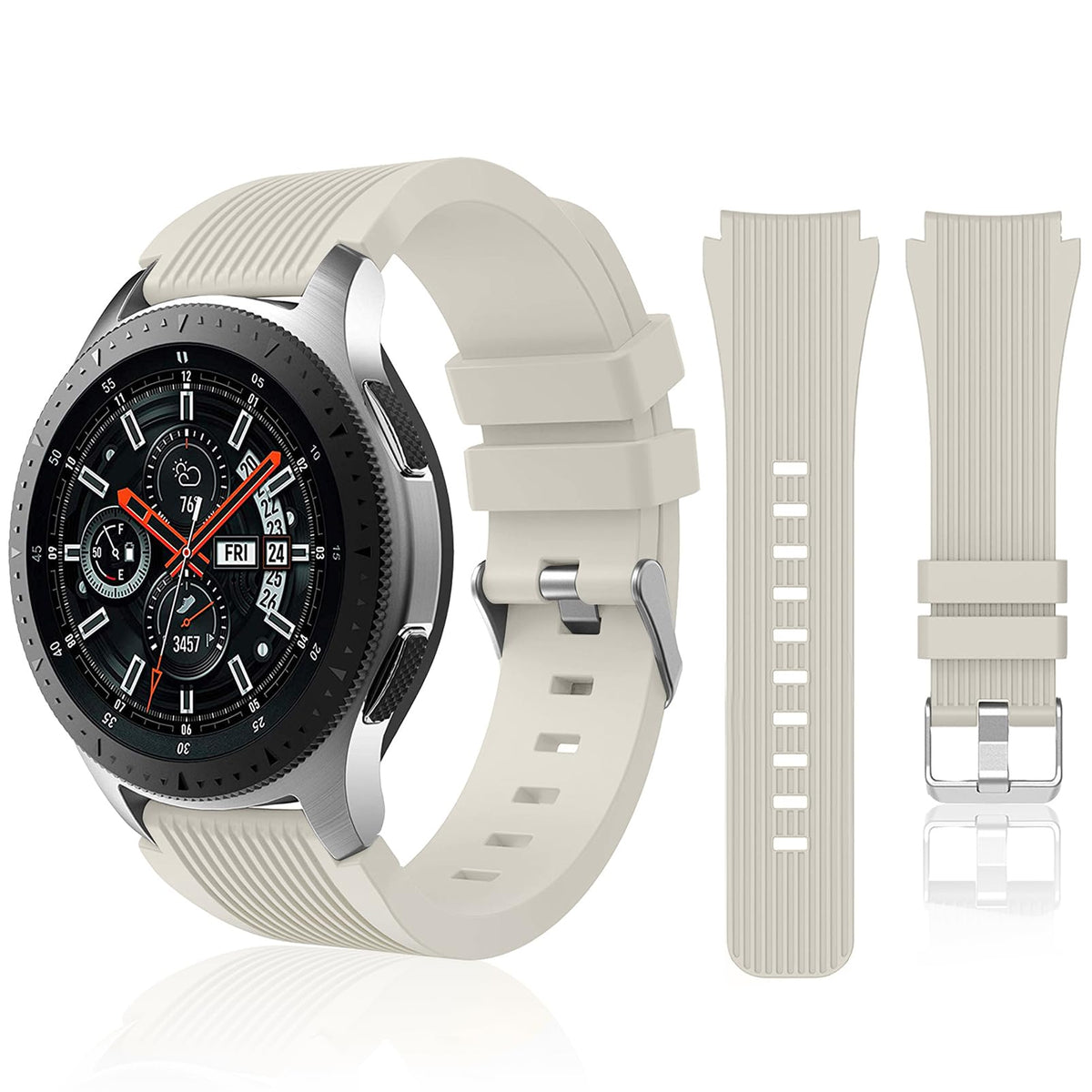 Hswai Compatible With Samsung Galaxy Watch 46Mm Bands/Gear S3 Frontier, Classic Watch Bands/Galaxy Watch 3 Bands 45Mm, 22Mm Soft
