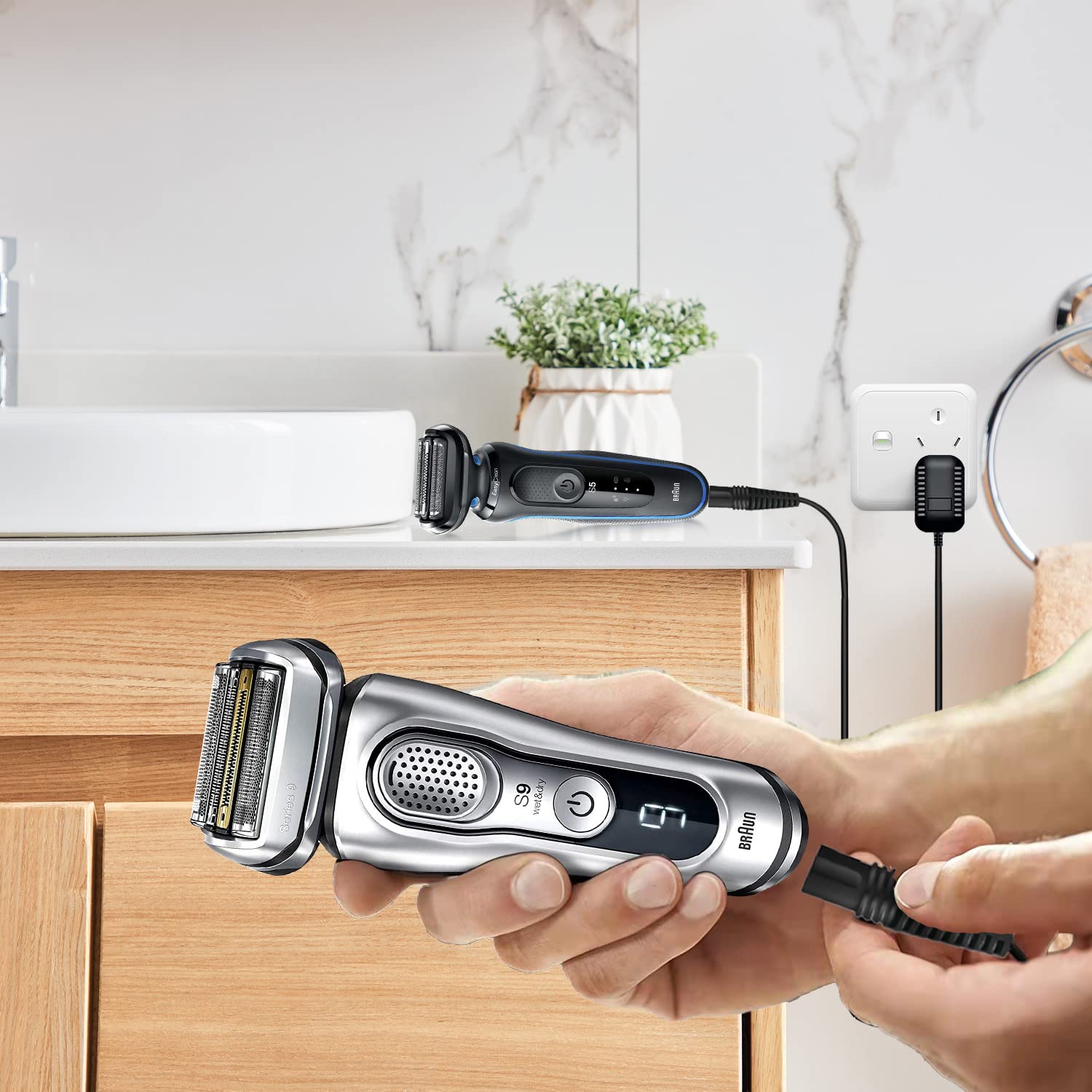 Yanzhi Shaver Charger Replacement For Braun Series 7 3 9 5 8 6 1, 12V 400Ma Charger Cord Compatible With Braun S3 S6 S7 S8 S5 S9