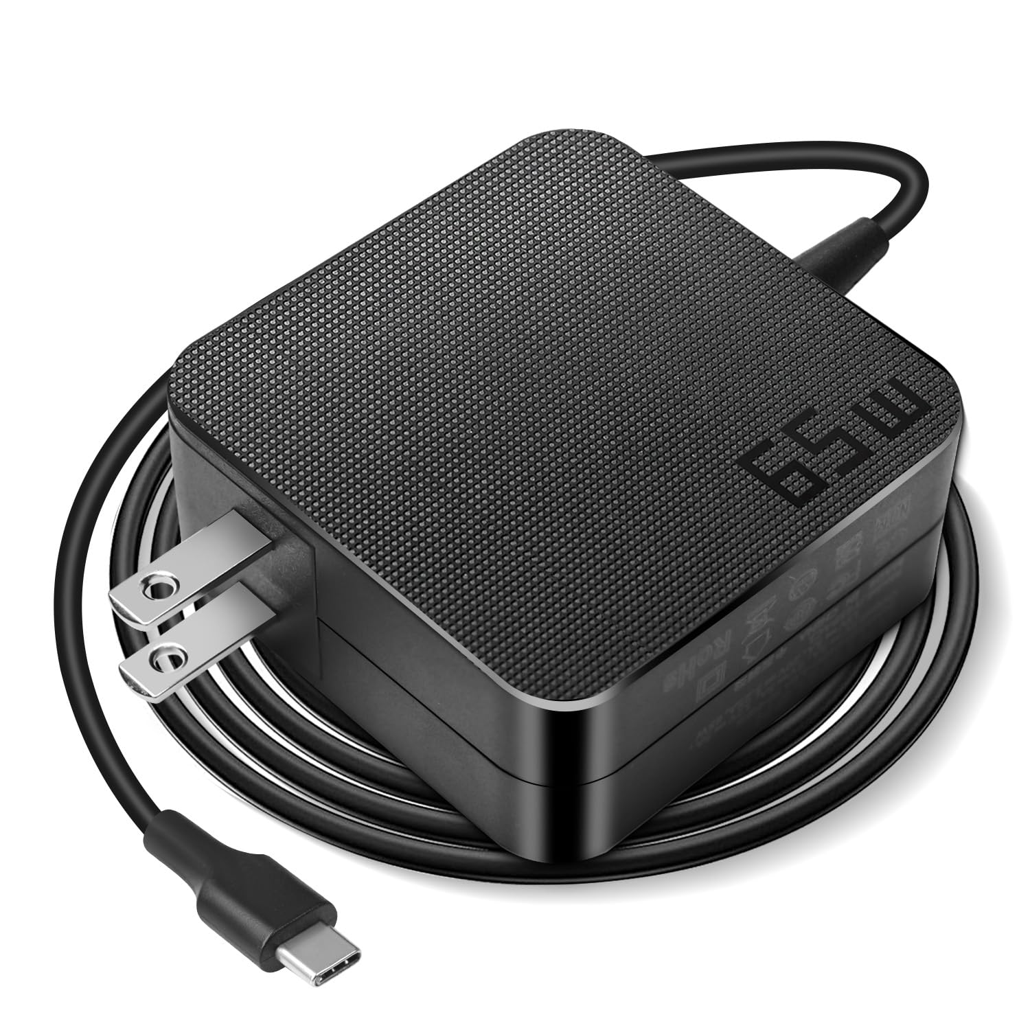 Paebai+ 65W Usb C Charger Type C Pd Wall Fast Power Adapter For Lenovo Thinkpad Yoga Hp Elitebook Spectre Dell Latitude Macbook