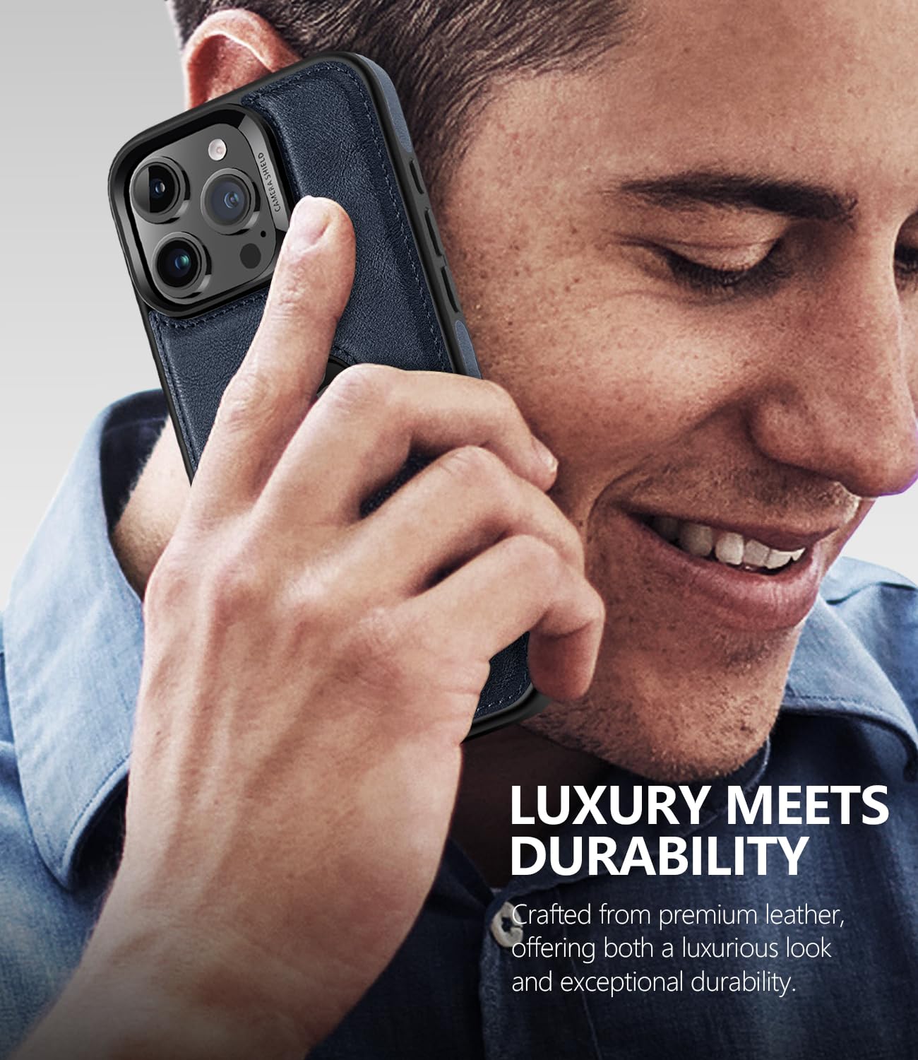 Wtcase Strong Magnetic For Iphone 16 Pro Case Leather,[Compatible With Magsafe], Slim Adjustable Kickstand Phone Case For Iphone