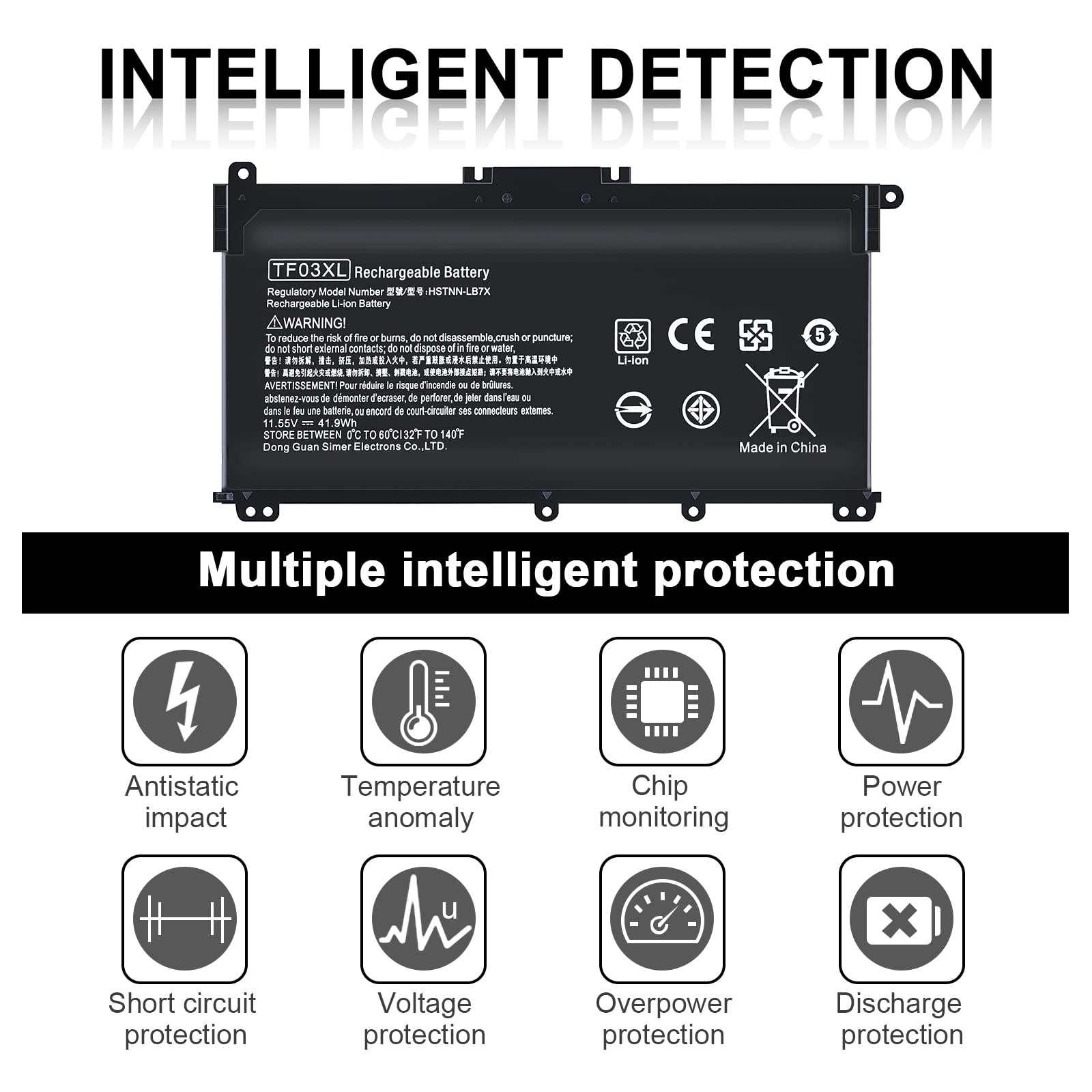 Tf03Xl 920070 855 920046 421 Battery For Hp Pavilion X360, Tf03041Xl Battery Replacement For Hp Laptop 14 Cd 14M Cd 15 Cc 17 Ar