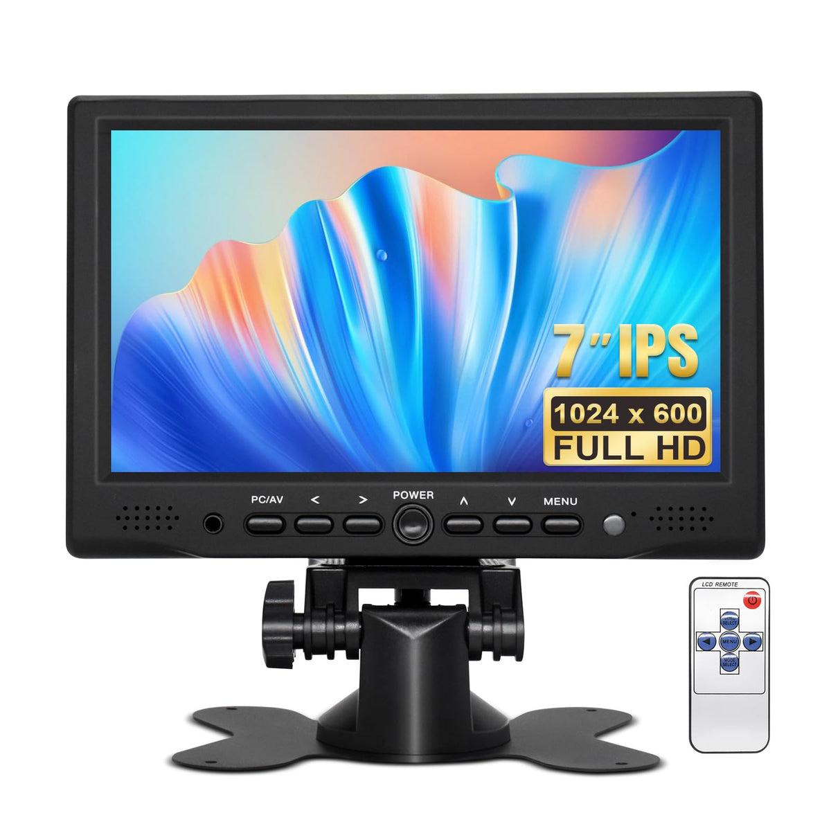 OSCY 7 Inch 1024x600 HDMI VGA AV Mini Monitor Black – Electroeshop
