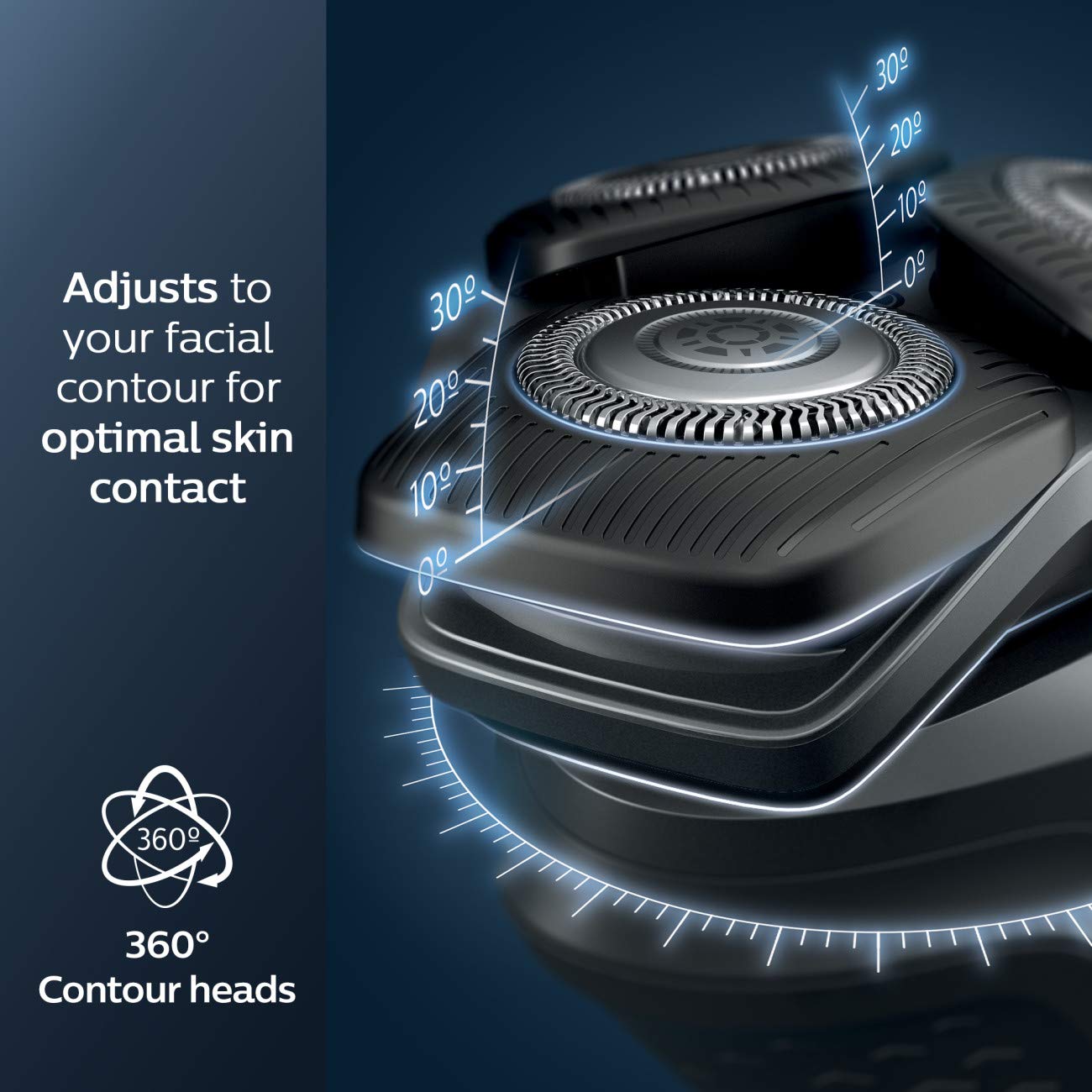 Philips Norelco Shaver 5300, Rechargeable Wet & Dry Shaver With Pop Up Trimmer, S5588/81, Men