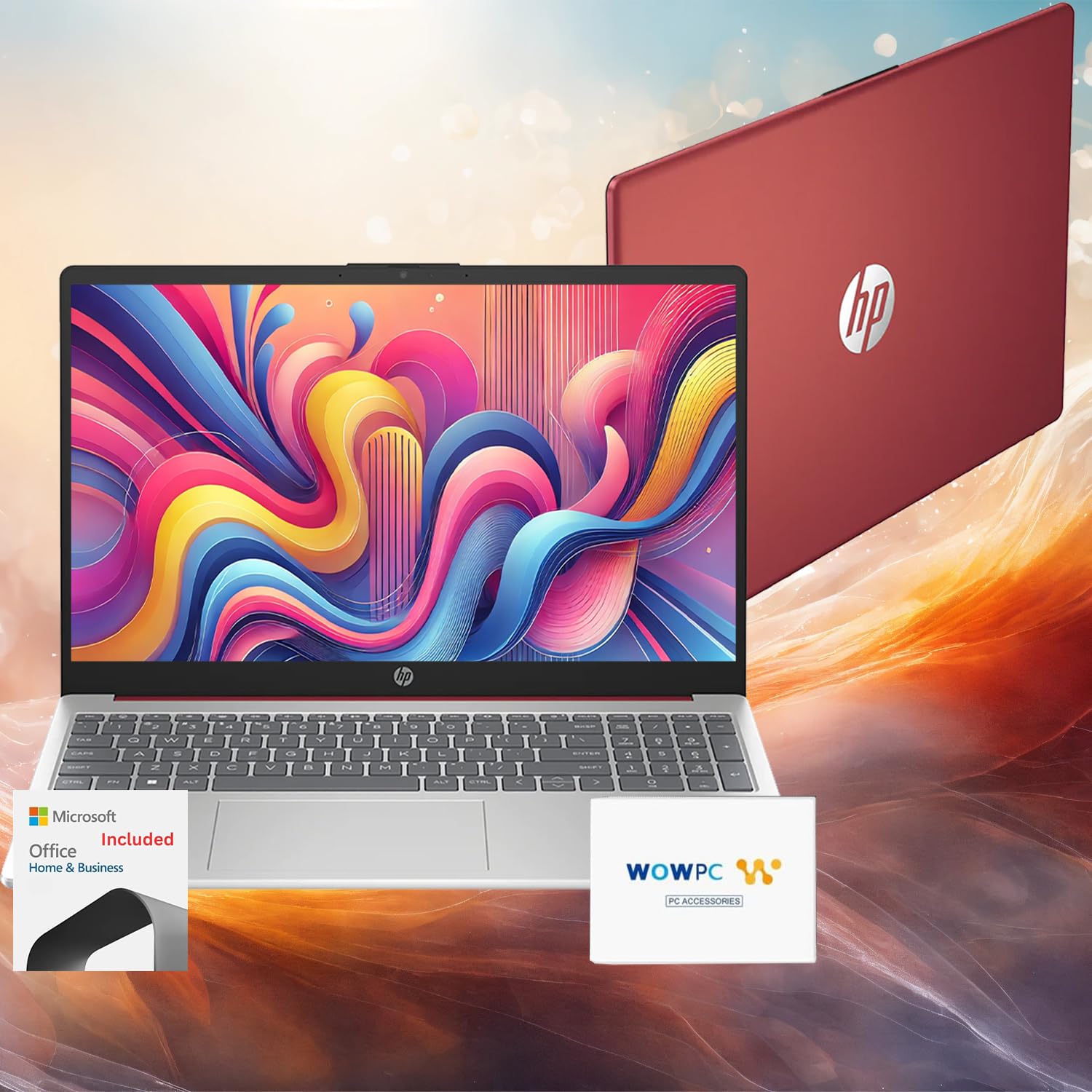HP Go Slim 15.6 Laptop, 32GB RAM, 1.5GB Storage(512GB External SSD and 1TB Cloud Storage), Intel Quad-core Processor, Fast Wi-Fi