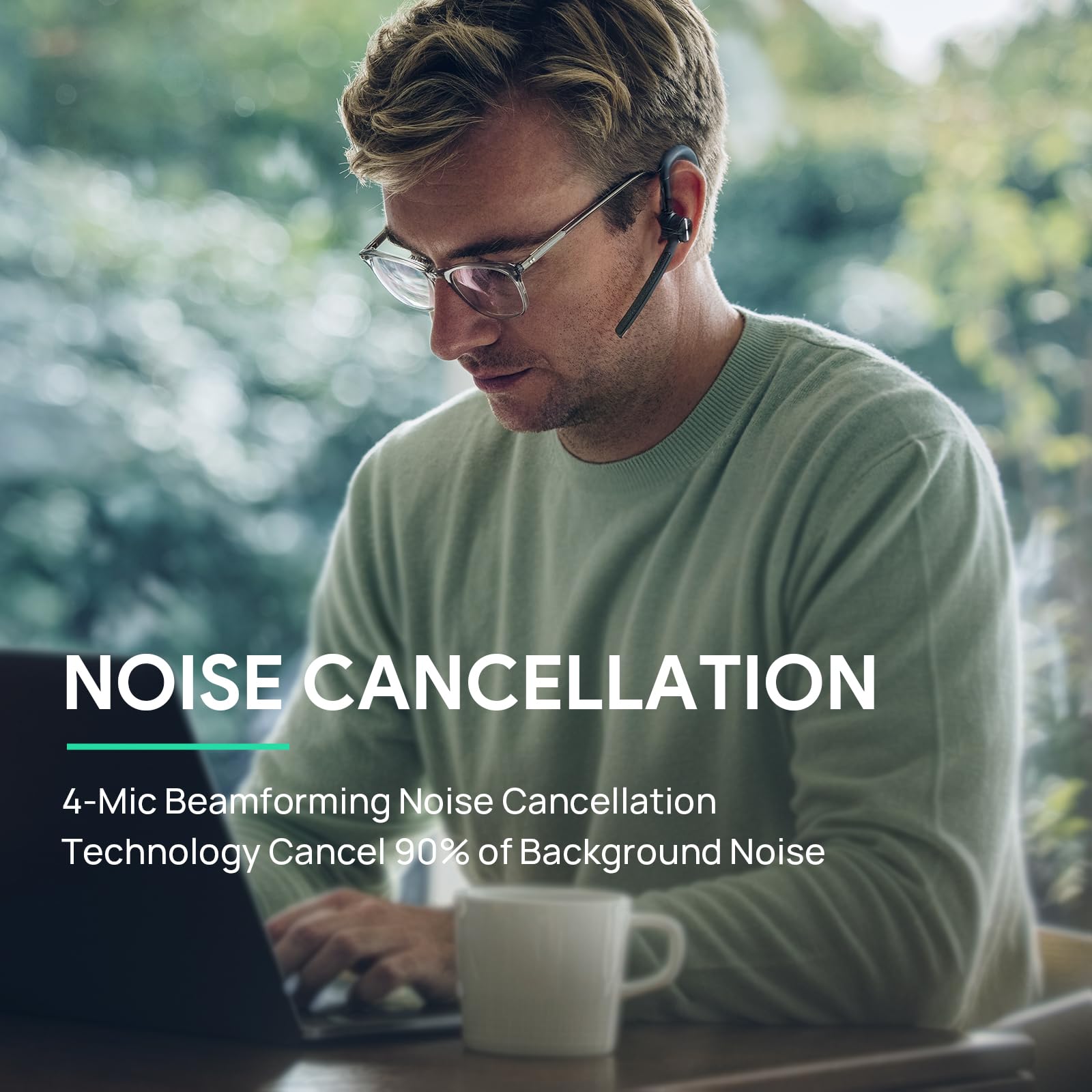 Yealink Bh71 Bluetooth Headset Workstation, Office Wireless Headset With Noise Canceling Mic, Speakerphone, Wireless Charging Pa