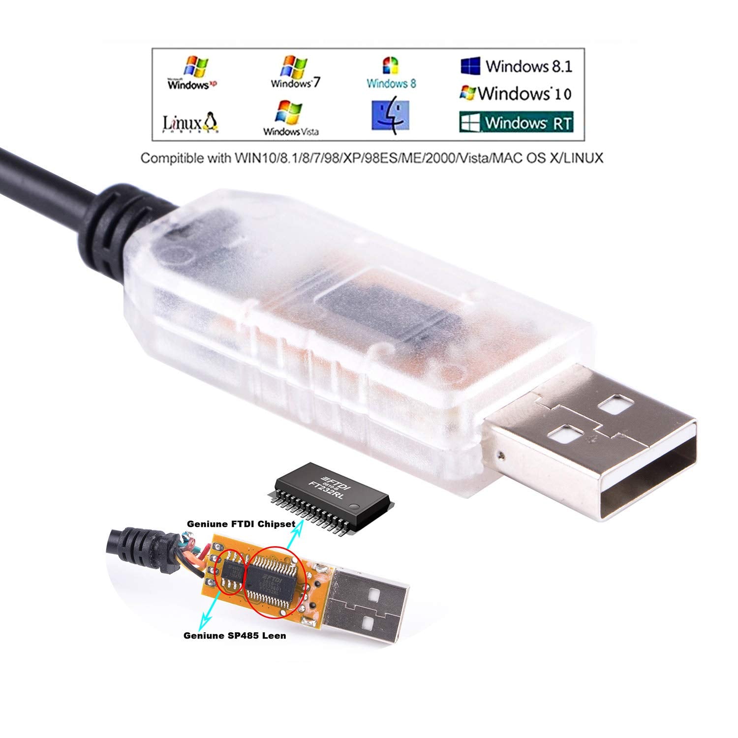 Suamdoen Usb To Dmx512 3Pin Xlr Interface Adapter/Dongle Computer Pc Stage Light Controller Dimmer Usb To Dmx Rs485 Serial Conve