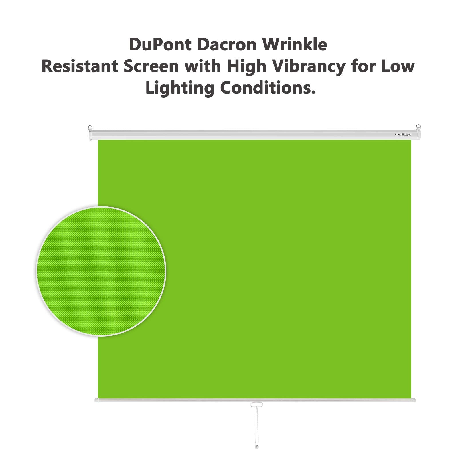 Excelimage Pull Down Green Screen Backdrop, 79