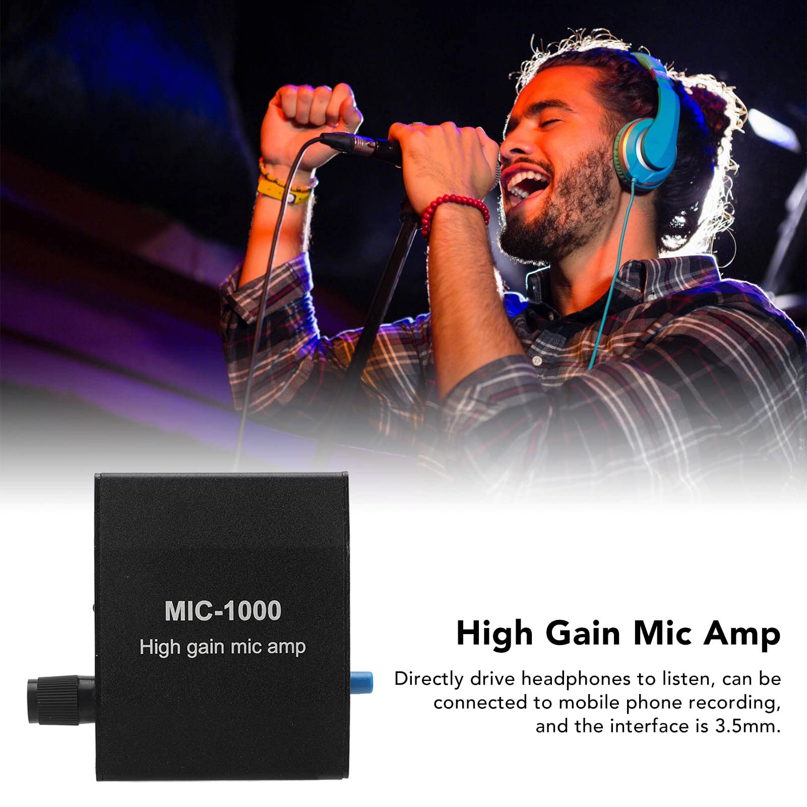 Microphone Amplifier Mic Audio Microphone Preamp Home Audio Power Amplifier System Kit