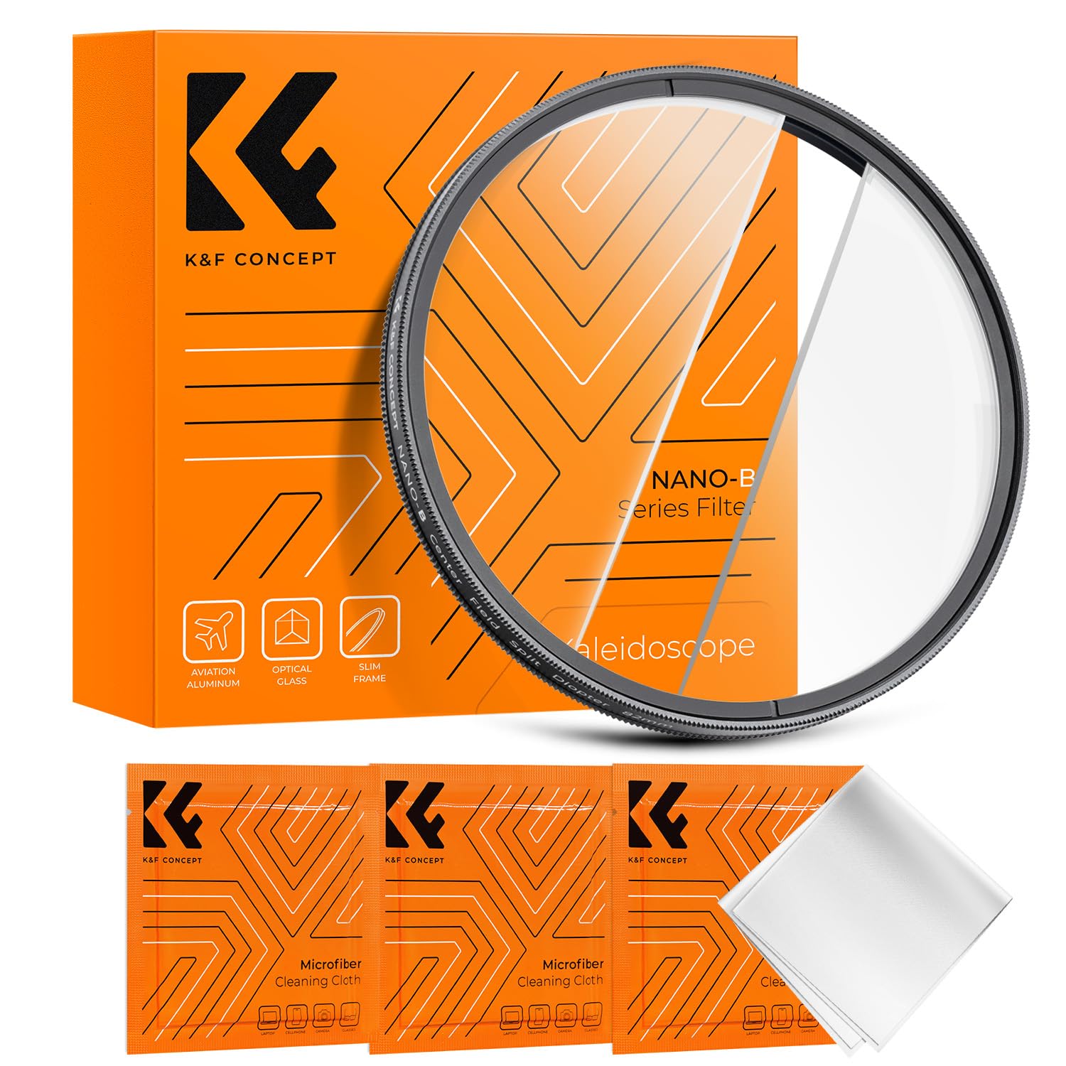 K&F Concept 67Mm Center Field Split Diopter Effect Filter Keeps The Focus, Multi Layer Coated Subjects Center Opening Focus Filt