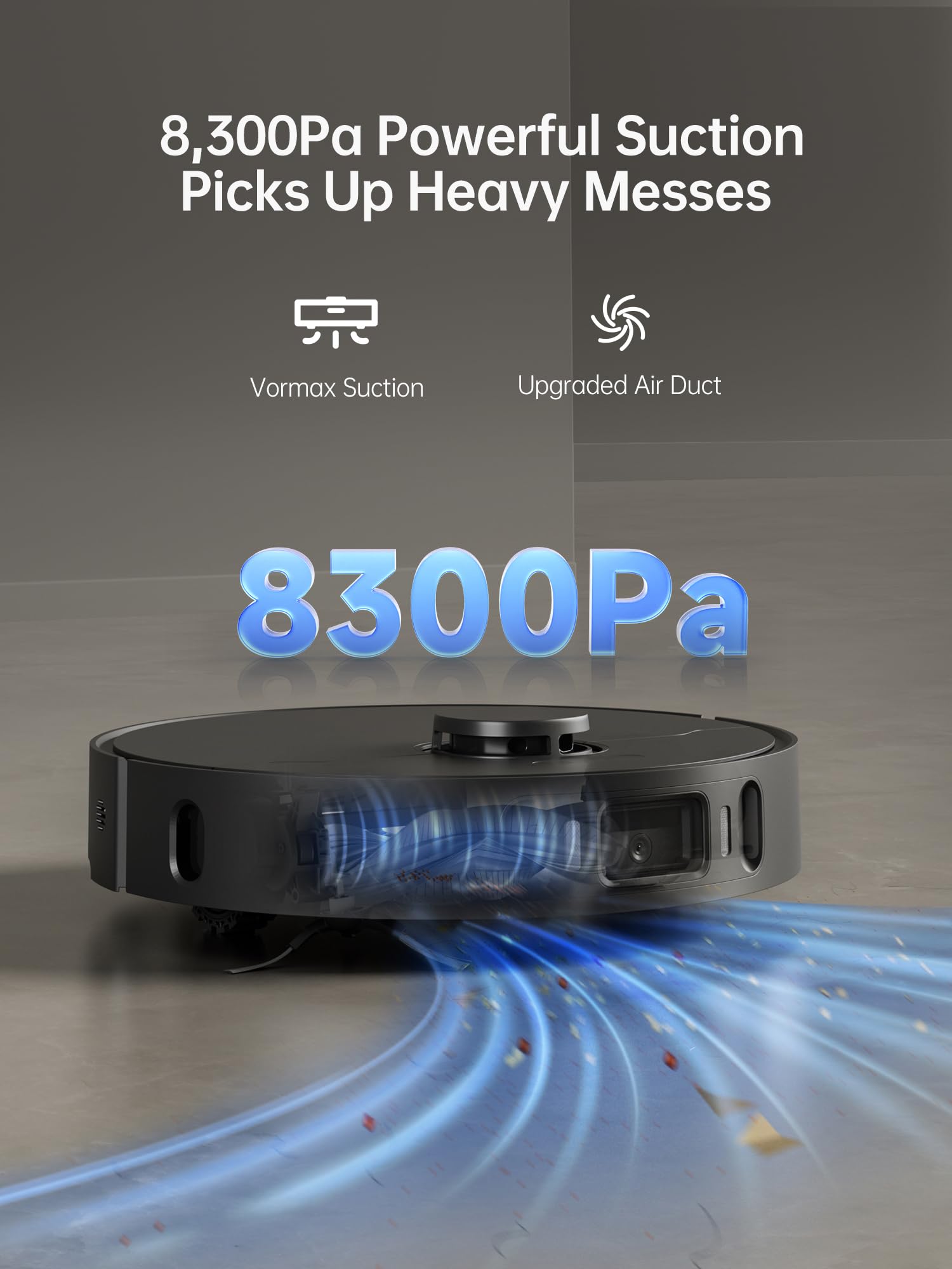 Dreame X30 Ultra Robot Vacuum And Mop Combo, 8300Pa Suction, Mop Extend And Mop Self Cleaning With 140F Water, Removable & Lifta