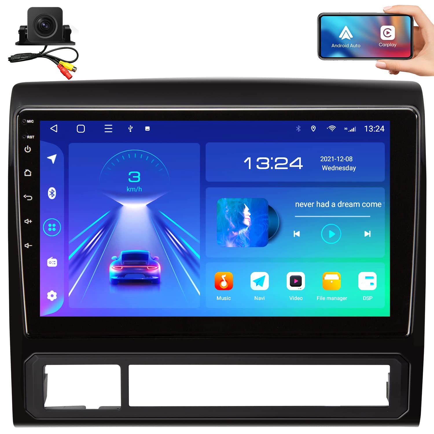 5G Wifi 8 Core 1280 * 720 Resolution Car Stereo Radio 9 Inch For Toyota Tacoma 2005 2015 With Carplay Android Auto Android 12.0 