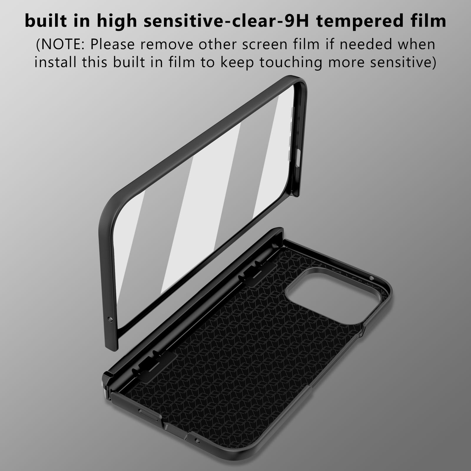 Liuziyi For Google Pixel 9 Pro Fold Case, Include Stylus And Detachable Pen Holder, Semi-Auto Hinge Protection, Camera Protectio