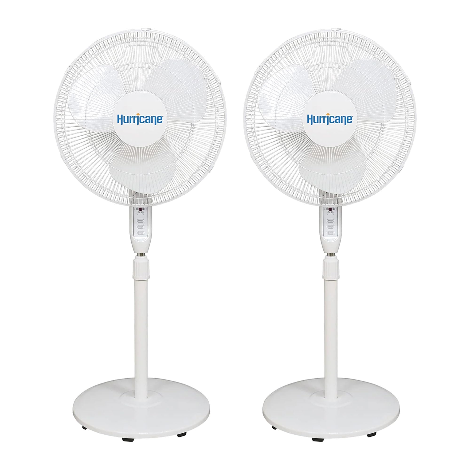 Hurricane 16 Supreme Oscillating Stand Fan with Remote  3Speed, Quiet, Powerful, Adjustable Height, Durable Design for Home, 
