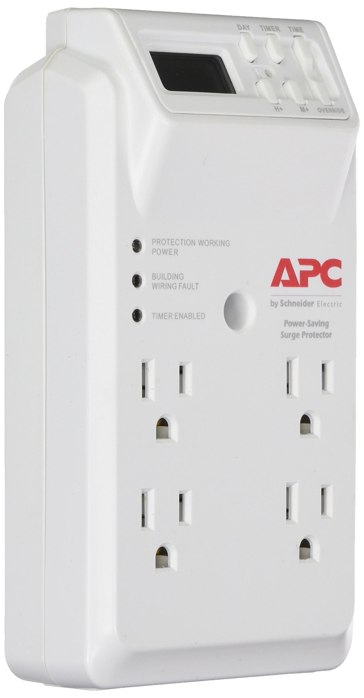 Surge Proctector Timer Apc P4Gc 4 Outlet Energy Saving Surge Protector Wall Tap With Lcd Time ...