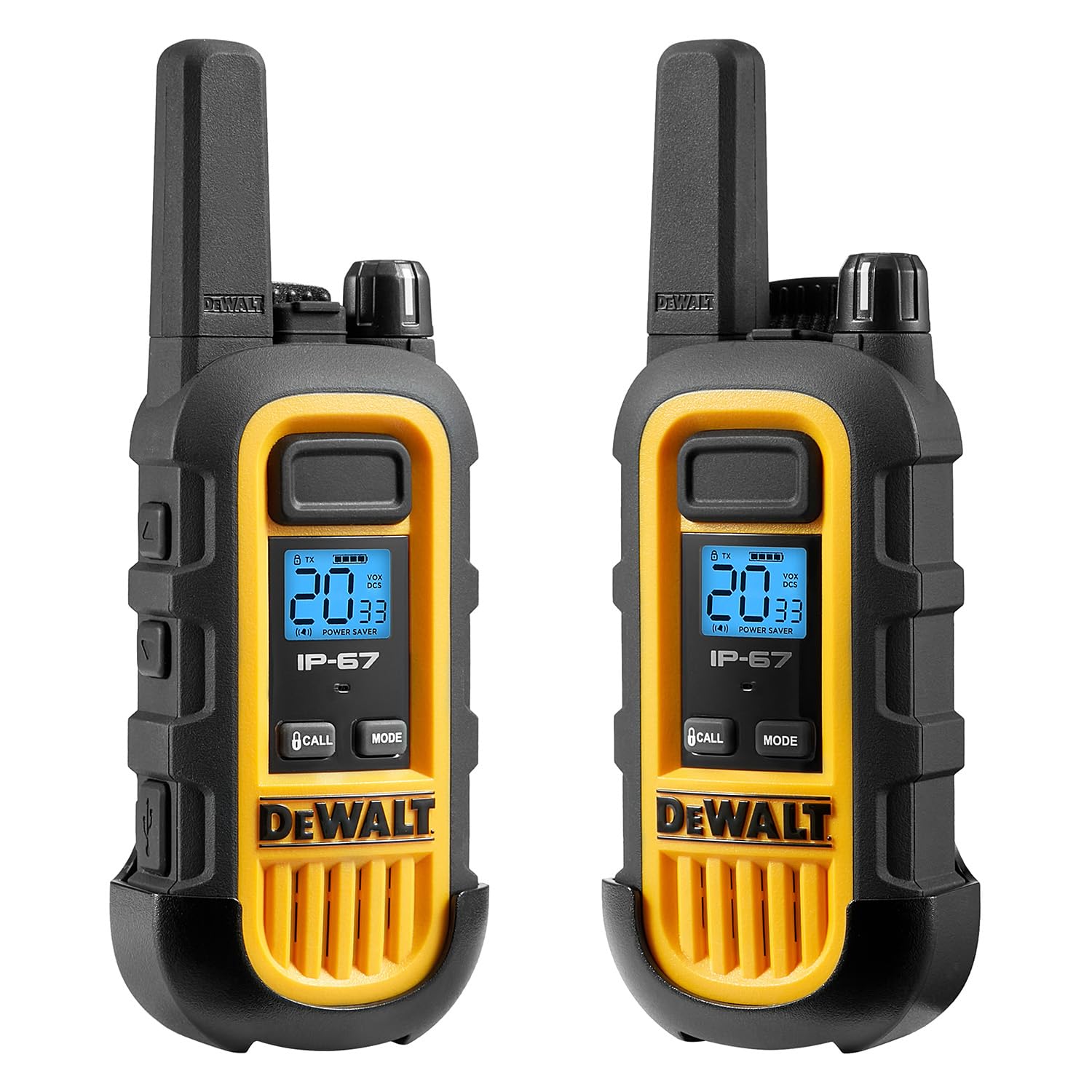 Dewalt Dxfrs300 1 Watt Heavy Duty Walkie Talkies   Waterproof, Shock Resistant, Long Range & Rechargeable Two Way Radio With Vox (48 Pack W/ 8X Gang Chargers) (8Dxfrs300 Bch6)
