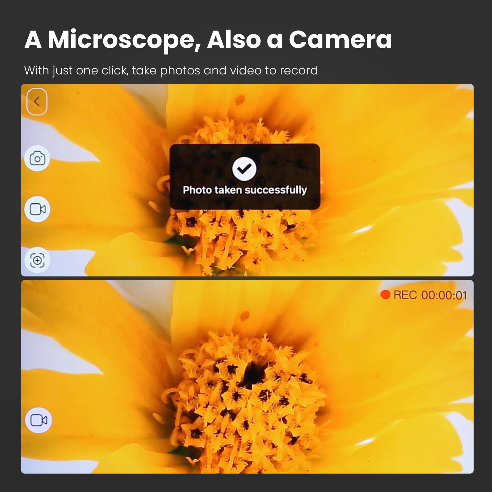 M2C Wireless Digital Microscope 50X 1000X Handheld Portable Microscope 1080P Hd With Adjustable Stand, Usb Mini Coin Microscope