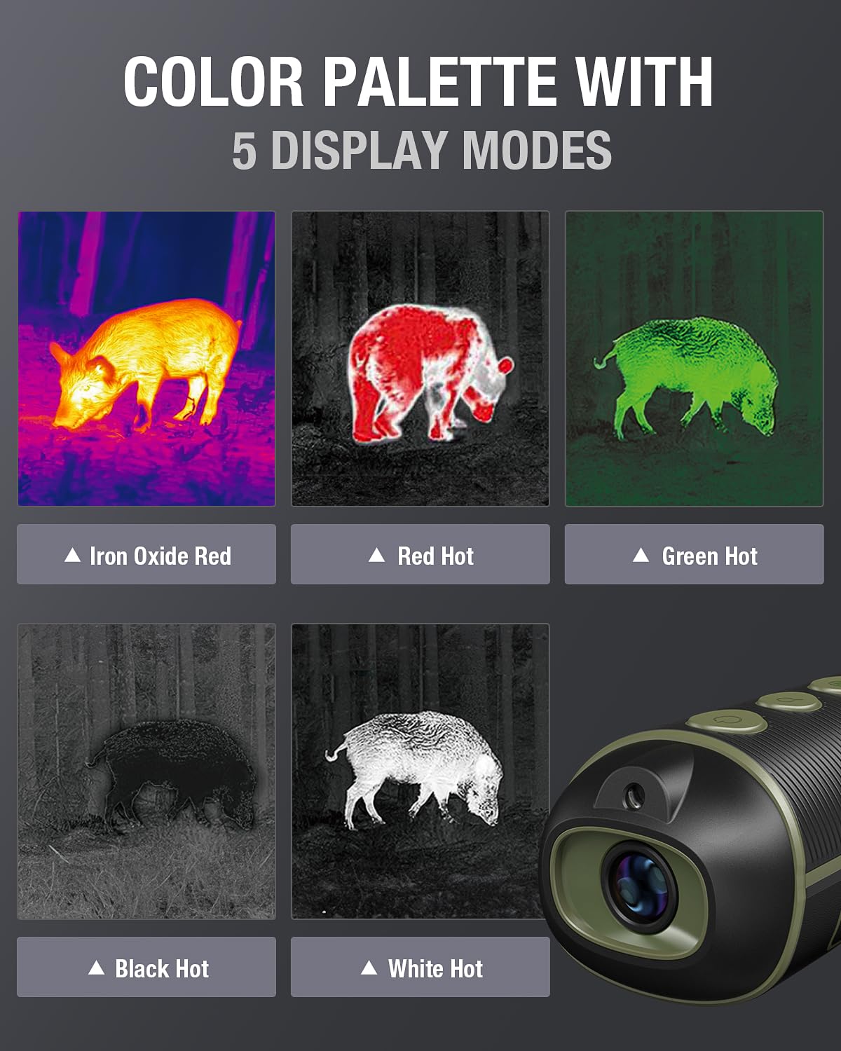 Thermal Monocular,Teslong Thermal Imaging Monocular Handheld Infrared Thermal Scope, Weather Resistant Thermal Binoculars Short