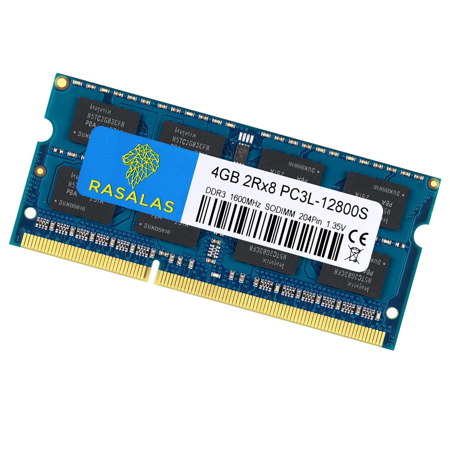 Rasalas 8Gb Kit (2X4Gb) Ddr3L 1600Mhz Sodimm Pc3L 12800 (Pc3L 12800S) Sodimm Cl11 Non Ecc Unbuffered 204 Pin Laptop, Notebook,Ai
