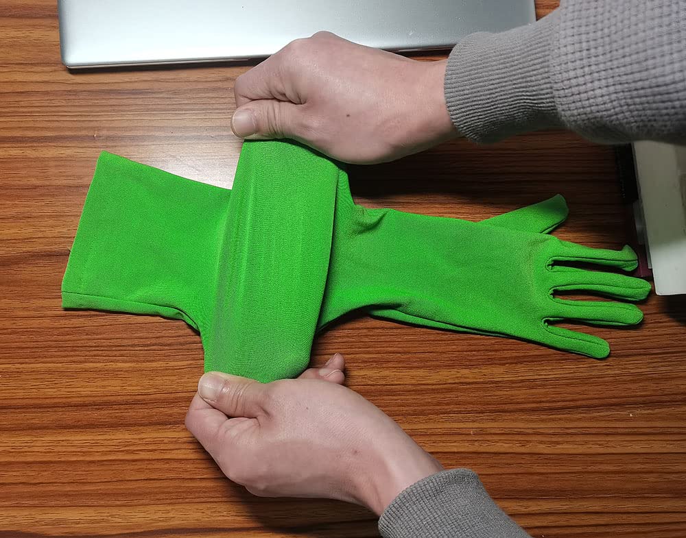 Jomocare Chromakey Gloves Green Chroma Key Glove Invisible Effects Background Chroma Keying Green Gloves For Green Screen Photography Photo Video(Tight, Green X2Pairs)
