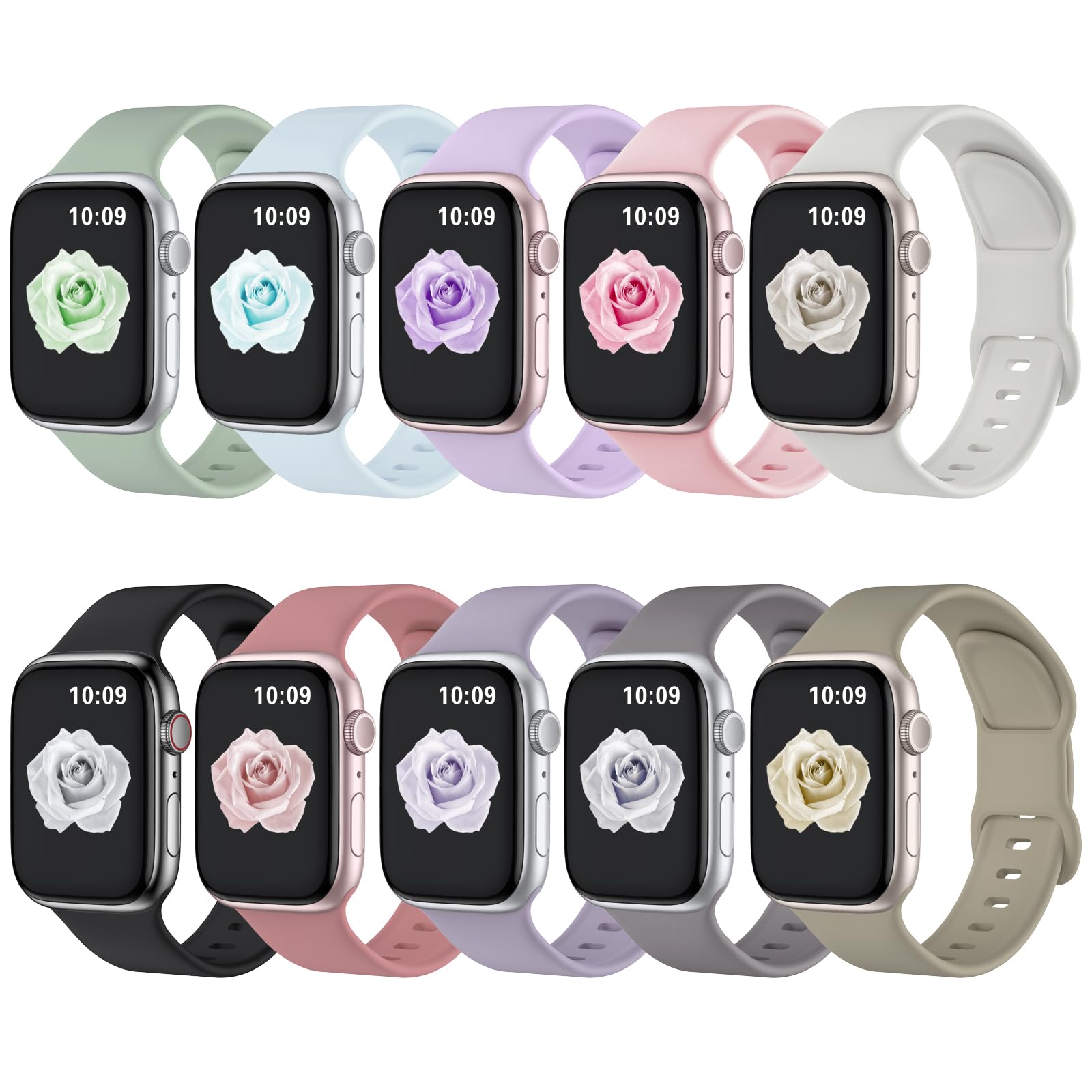 Compatible with Apple Watch Bands for Women 40mm 41mm 44mm 45mm 49mm Men, iWatch Bands for Women, Apple Watch Series 10 Band 46m